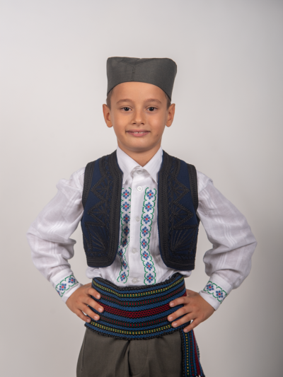 Dečiji muški šumadijski jelek (model V)