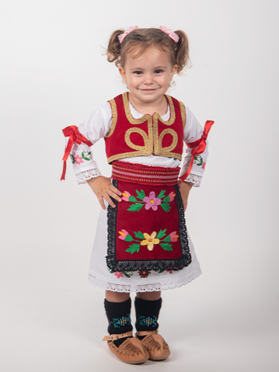 Šumadijska ženska nošnja za bebe (do 2 godine)